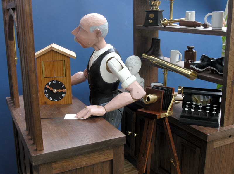 pawnbroker with shelves