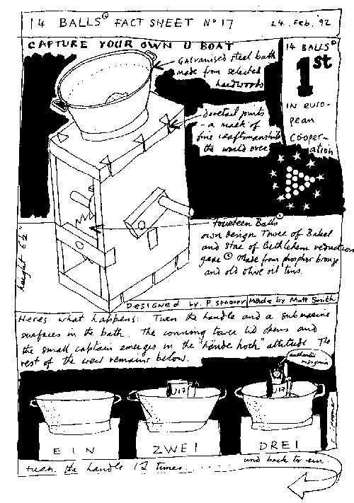 sales blurb for the U-boat